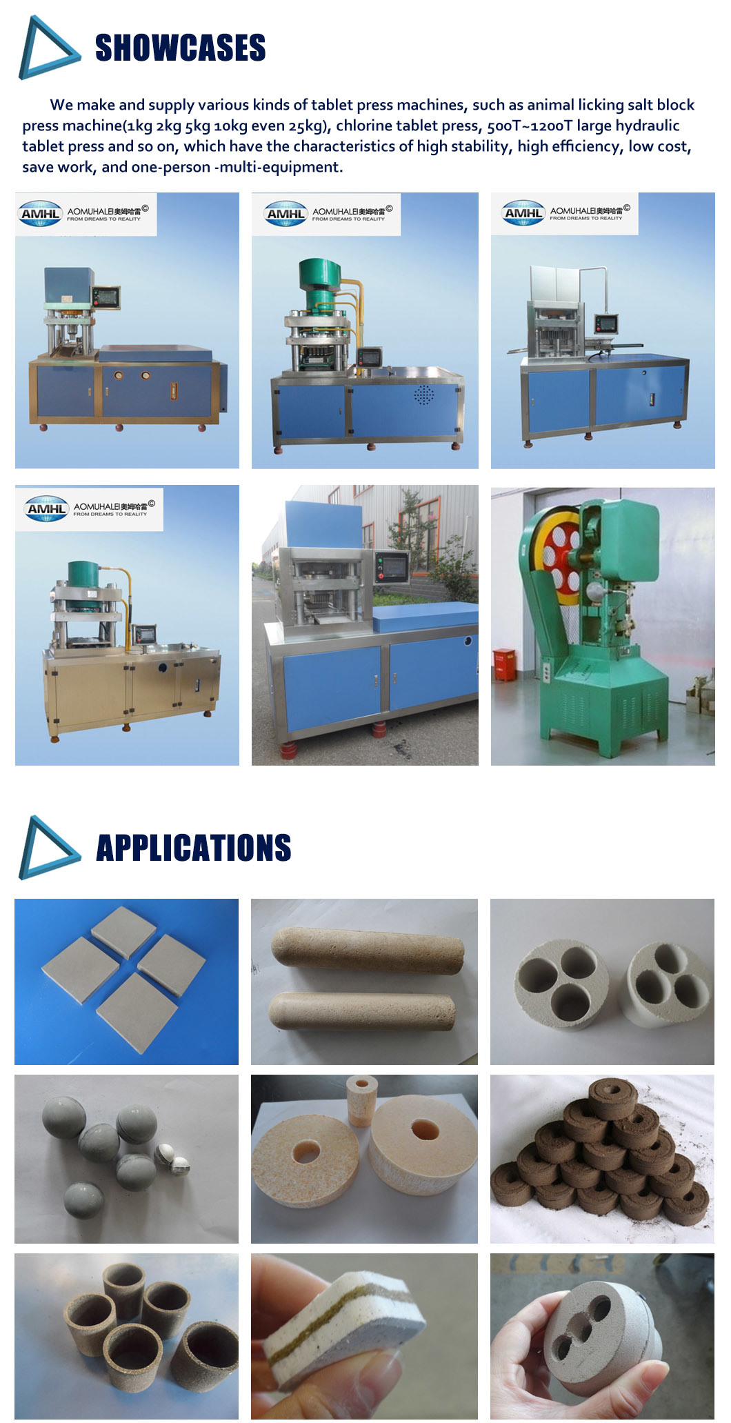 Automatic Hydraulic Salt Block Tablet Compress Machine Press Machine
