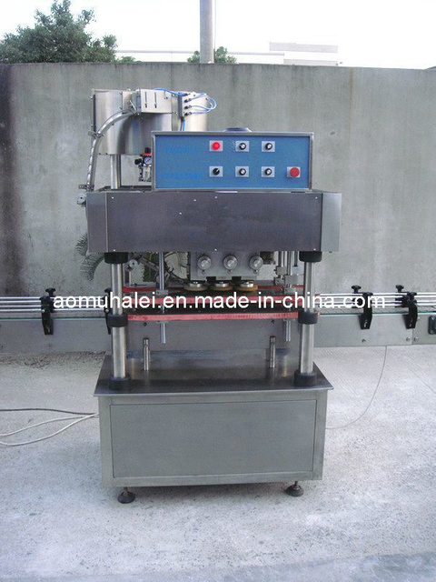 Full-Automatic in-Line Bottle Cap Screwing Machine